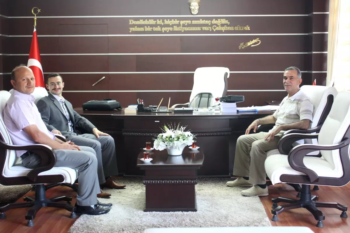 Tapu ve Kadastro Genel Müdürü Güney\'den Kaymakam Güntepe\'ye Ziyaret