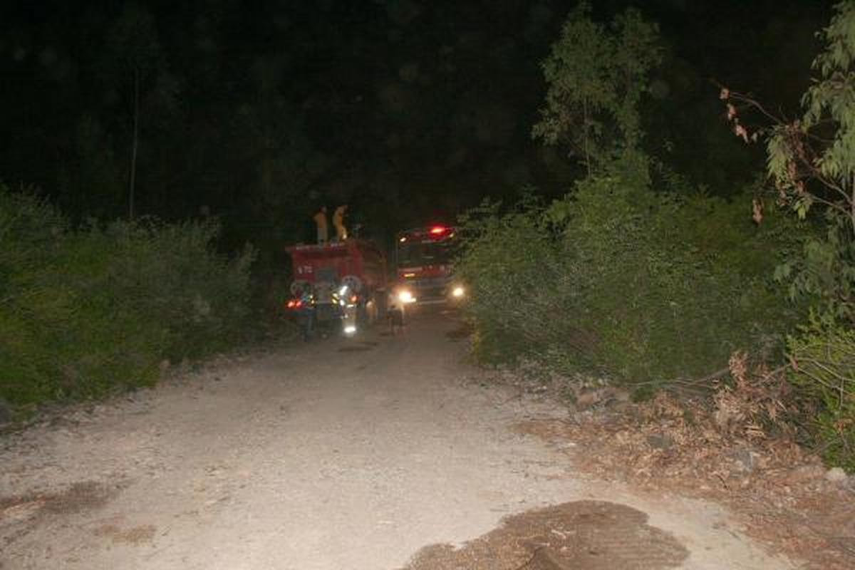 Dursunbey'de Yıldırım Düşmesi Sonucu 7 Ayrı Noktada Orman Yangını Çıktı