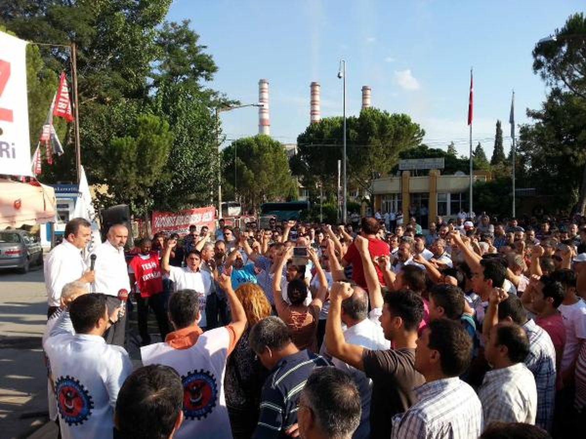 Başbakan Mitinginde Gözaltılarına İşçilerden Tepki
