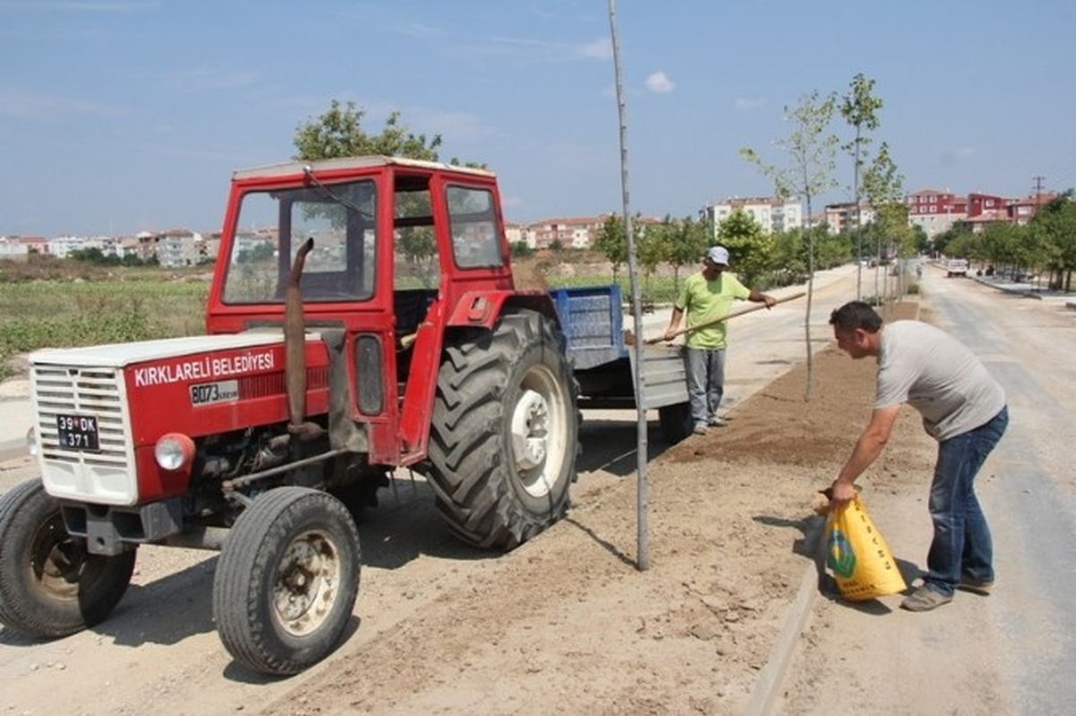 Kırklareli Şehir Mezarlığı\'nda Çevre Düzenlemesi Yapılıyor