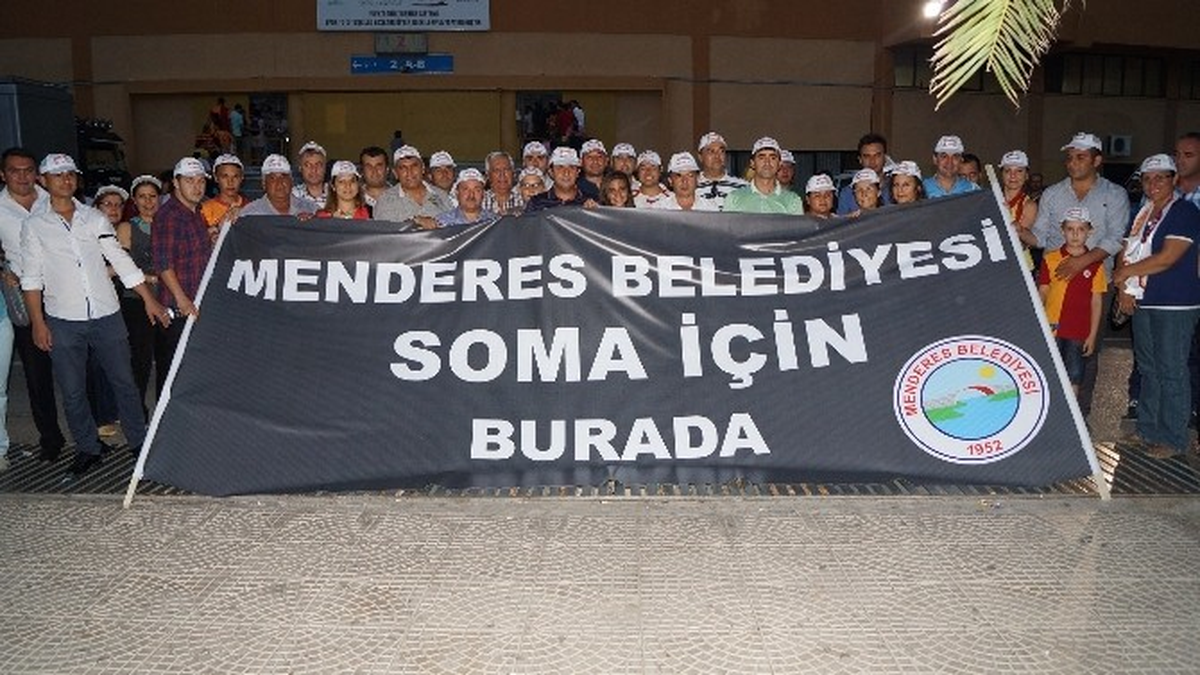 Menderes Belediyesi\'nin Kalbi Soma İçin Attı