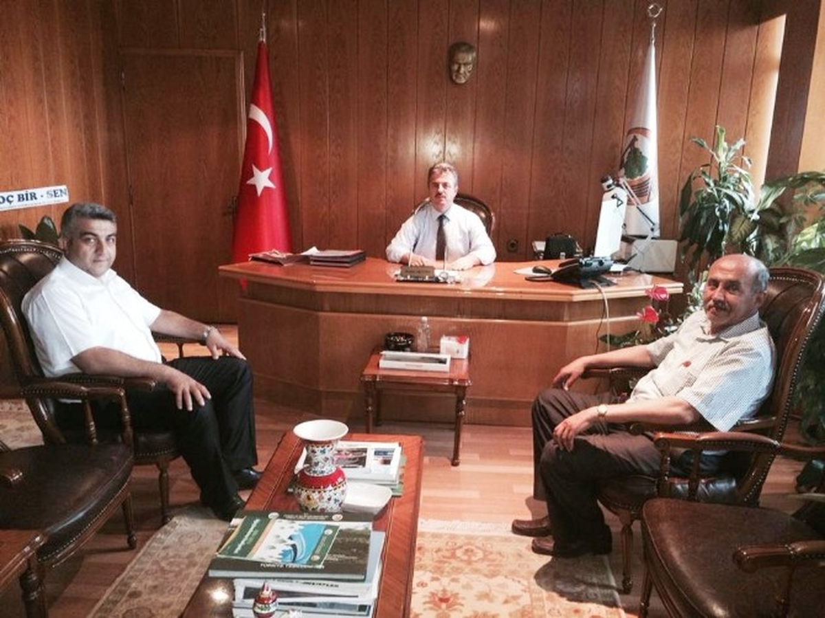 Orman Bölge Müdürü Ergüven\'e \'Hayırlı Olsun\' Ziyareti