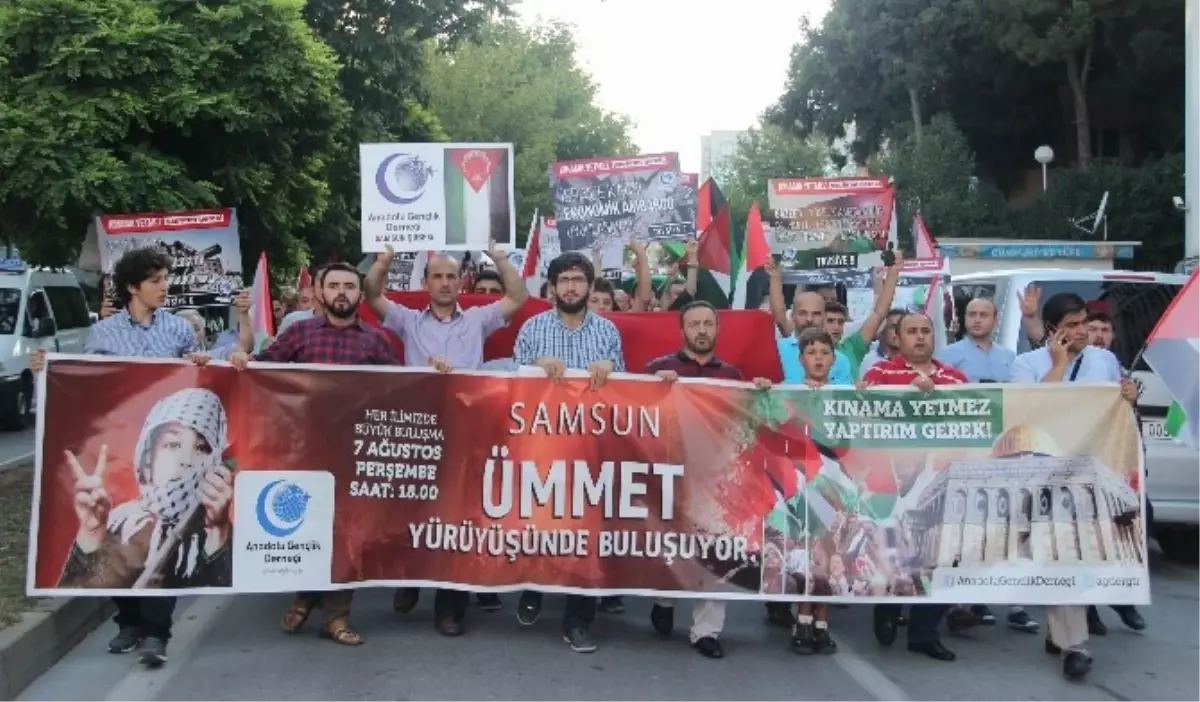 Samsun\'da İsrail Protestosu