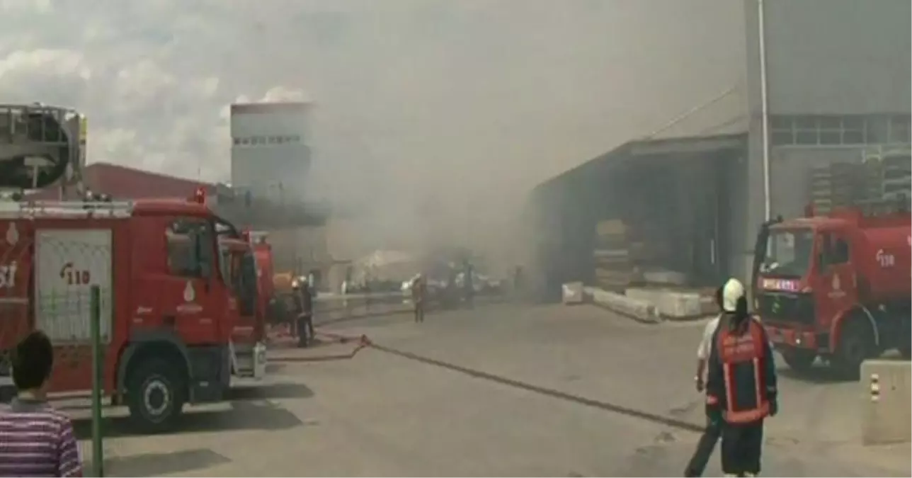Tuzla\'da Lojistik Deposunda Yangın Çıktı