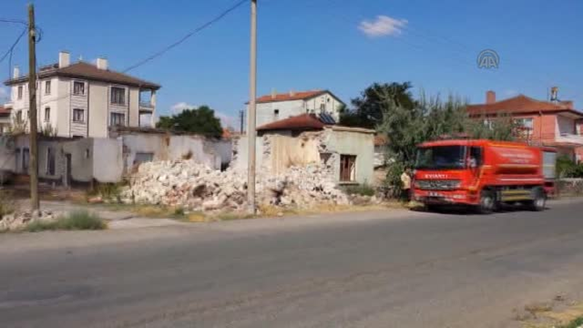 Aksaray\'da ev yangını