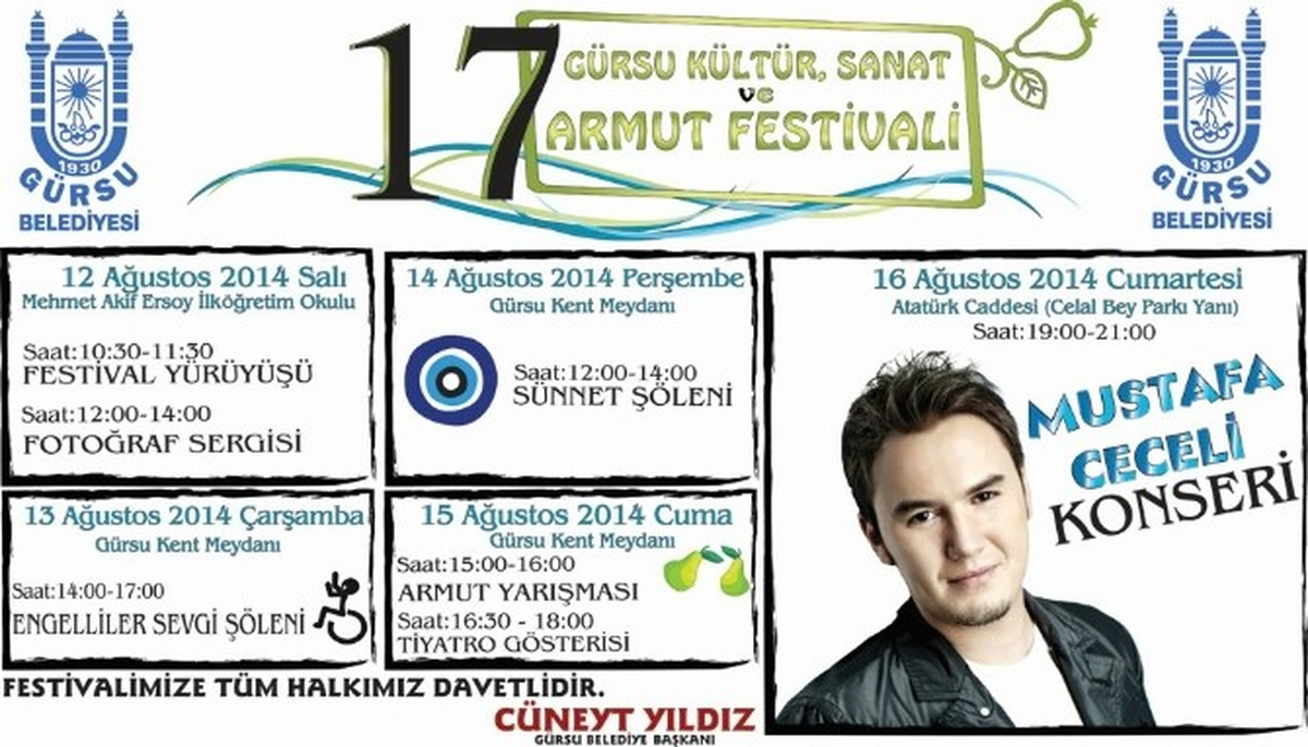 Cumartesi) Gürsu\'da Festival Coşkusu