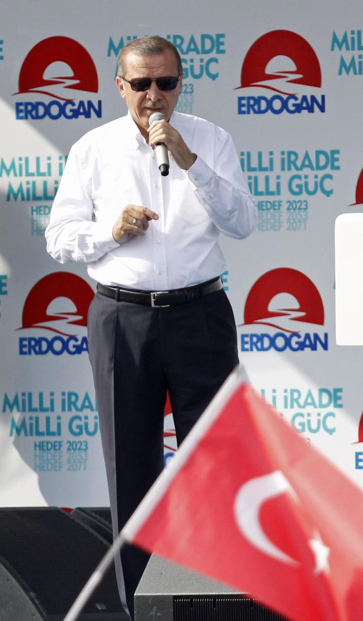 Cumhurbaşkanı Adayı ve Başbakan Erdoğan\'ın Kayseri Mitingi