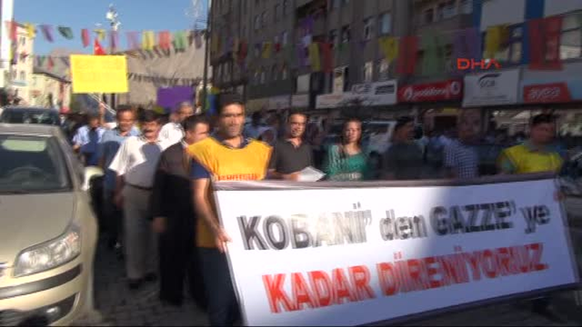 Hakkari\'de IŞİD Protestosu