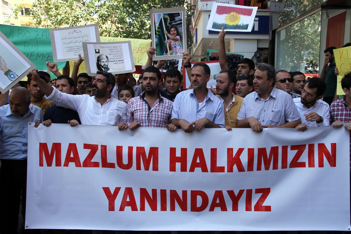 İsrail ve Işid Protesto Edildi