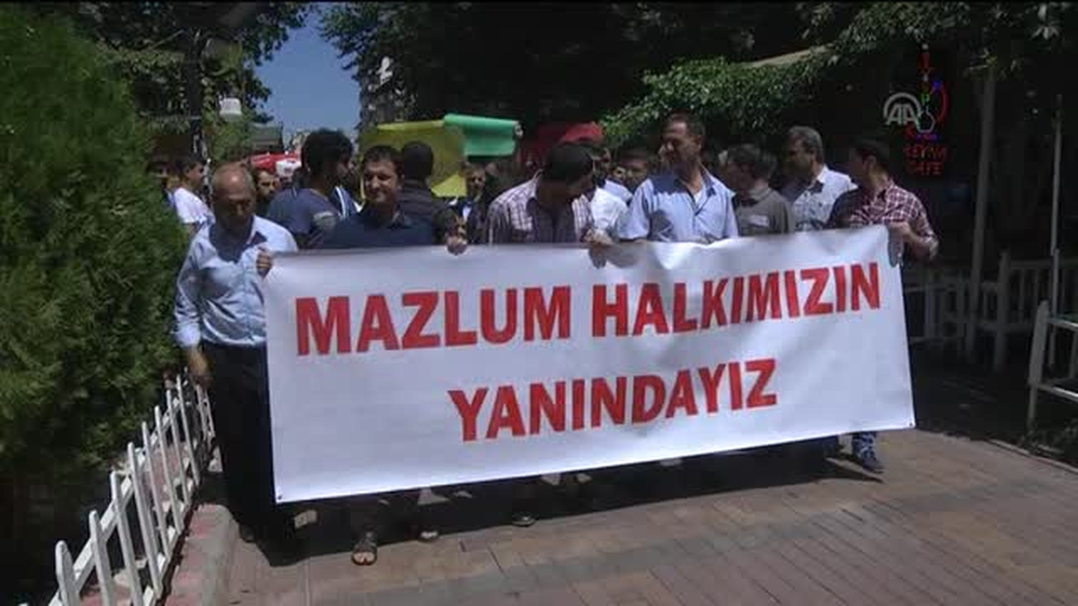 İsrail ve IŞİD protesto edildi