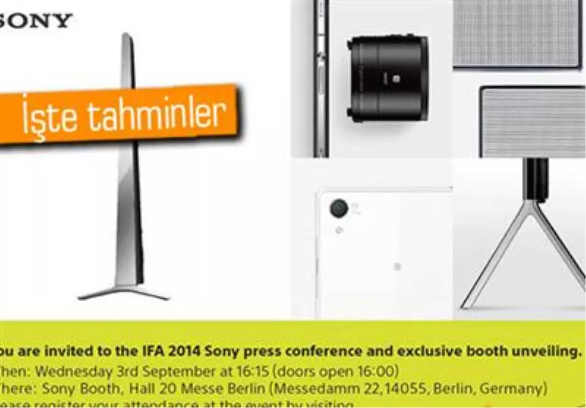 Sony, Ifa 2014\'te Neler Tanıtacak?