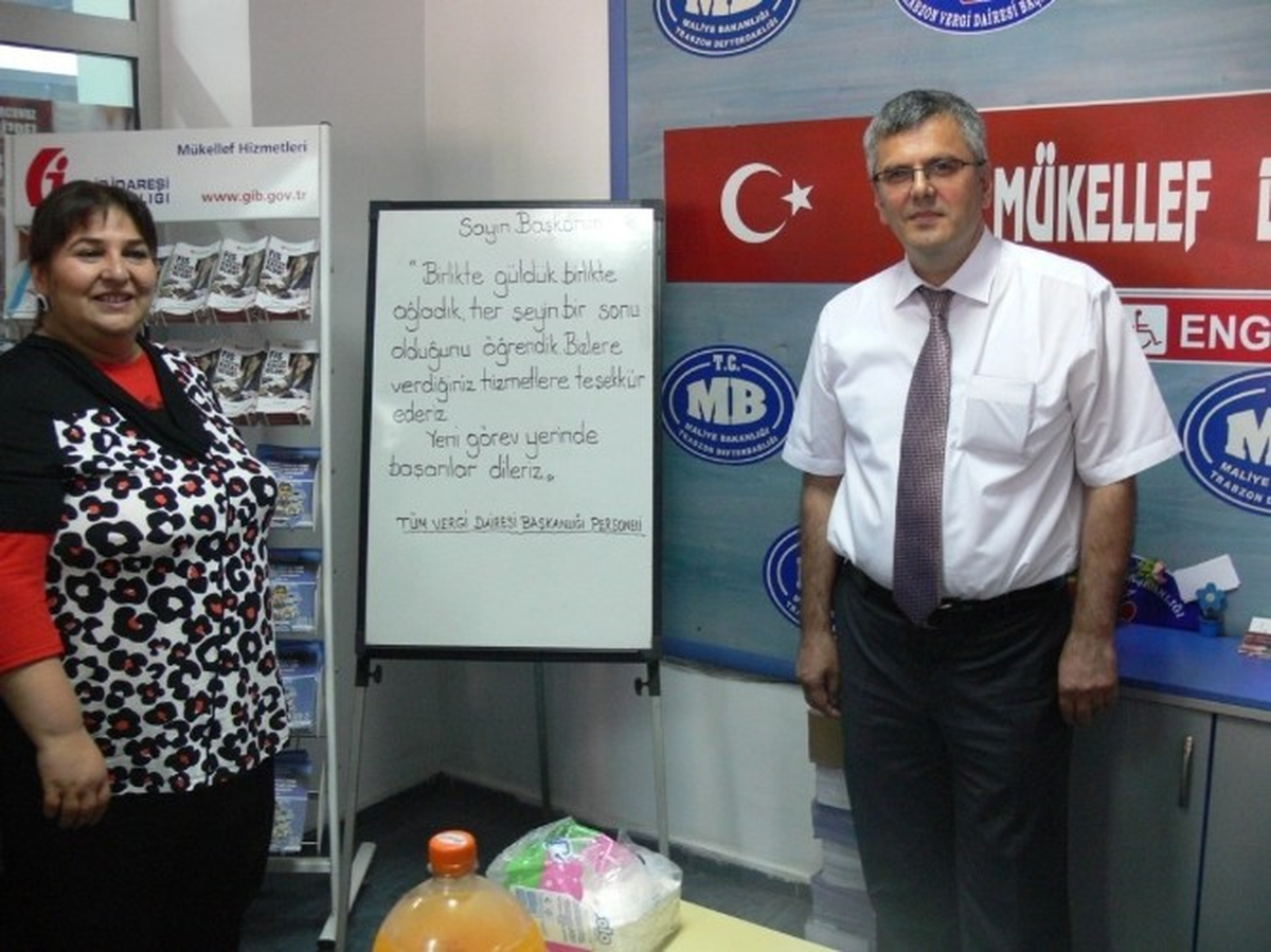 Trabzon Vergi Dairesi Başkanı Zeki Yumbul Veda Etti