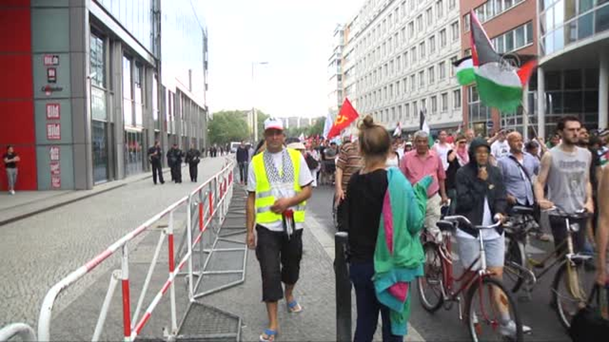 Berlin\'de İsrail Protestosu