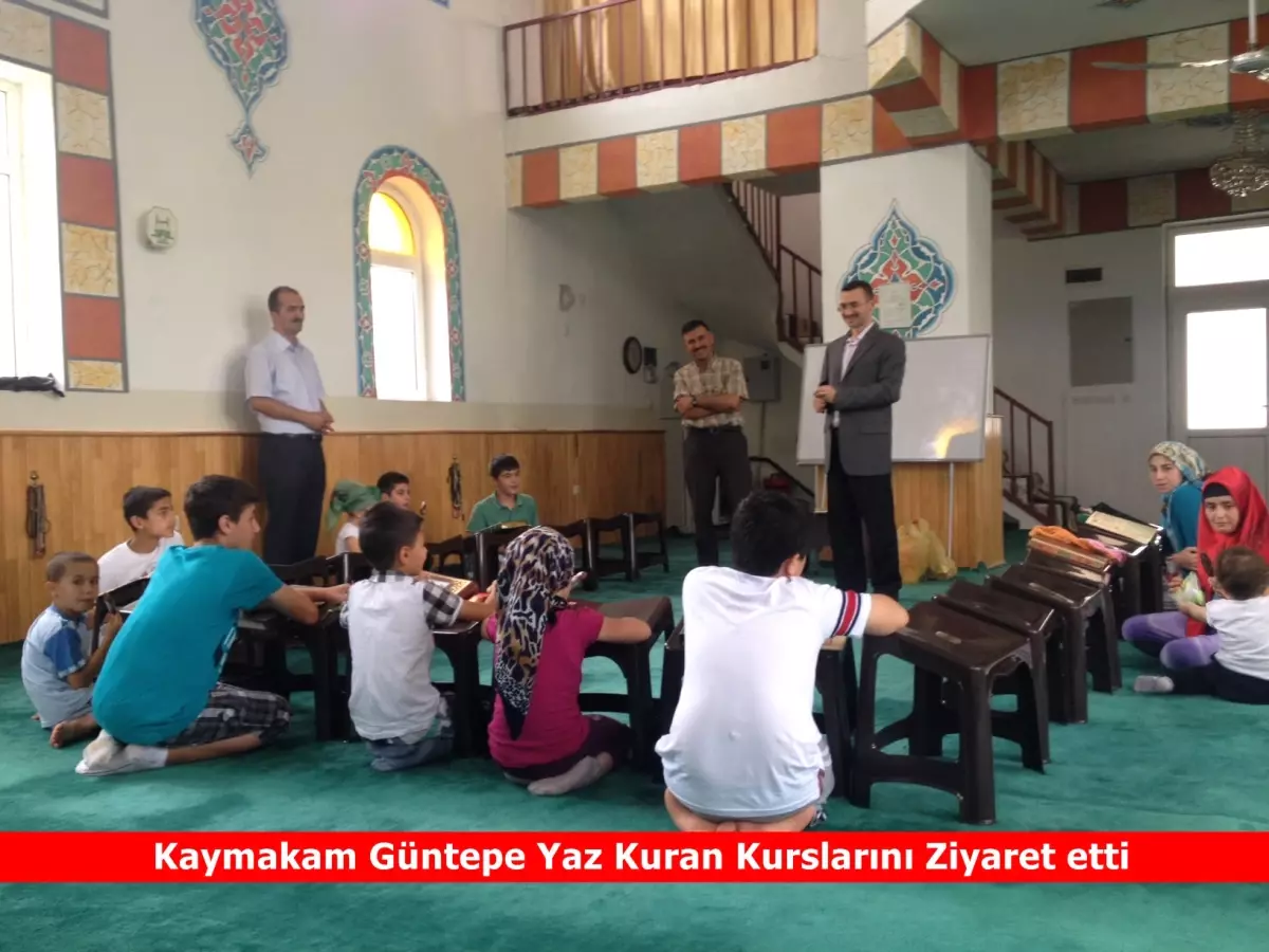 Hamamözü Kaymakamı Güntepe Yaz Kur\'an Kurslarını Ziyaret Etti