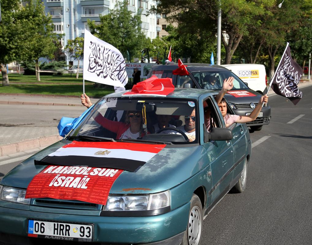 Kayseri\'de "Ümmet Konvoyu" Eylemi