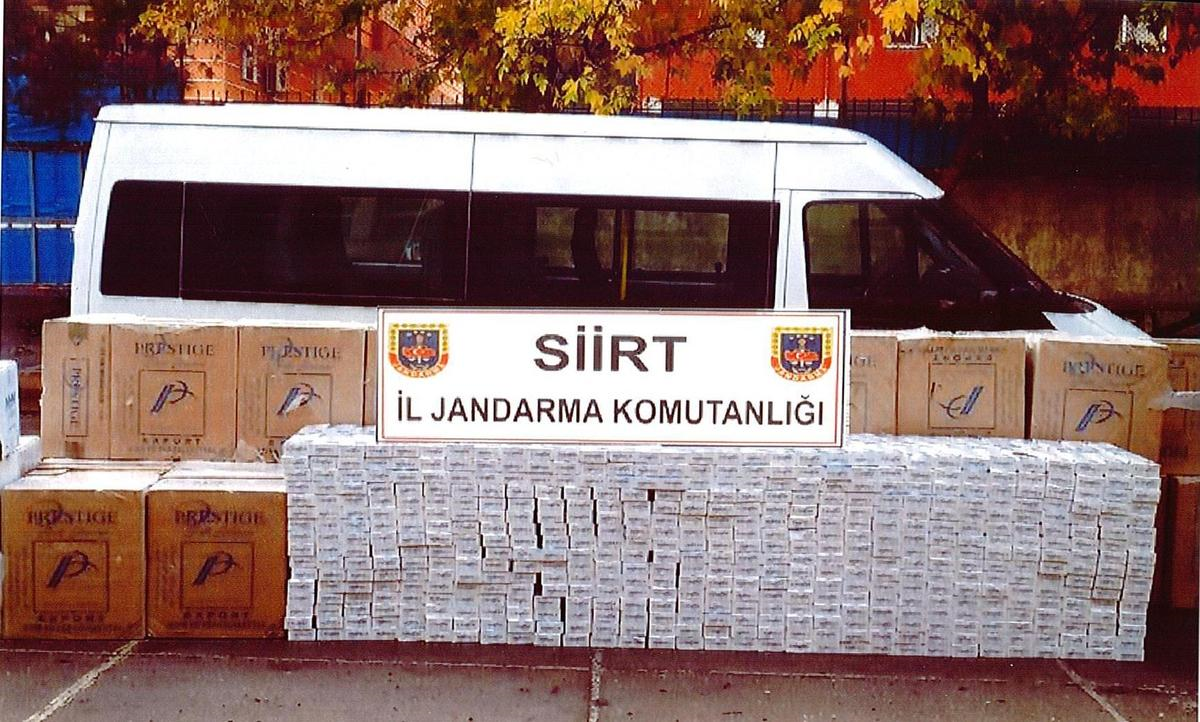 Siirt\'te Kaçak Sigara Operasyonu