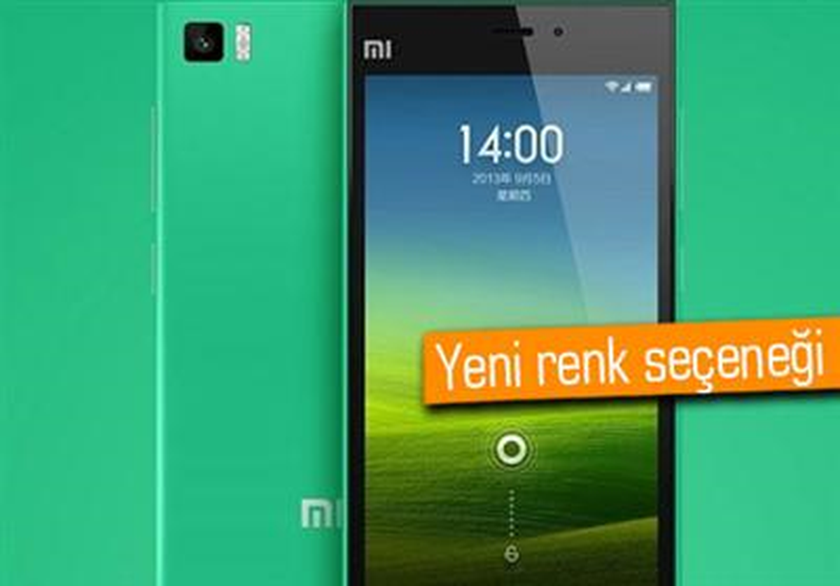 Xiaomi Mi3\'e Yeşil Renk Seçeneği Eklendi