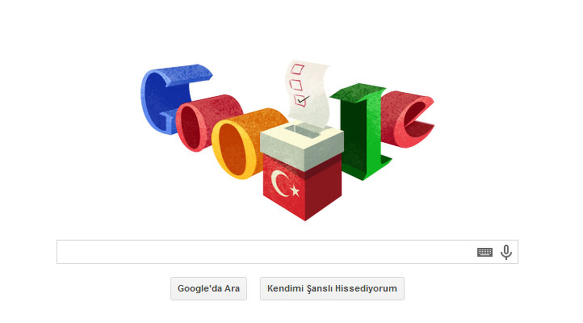 Google\'dan Cumhurbaşkanı Seçimi İçi Özel Logo