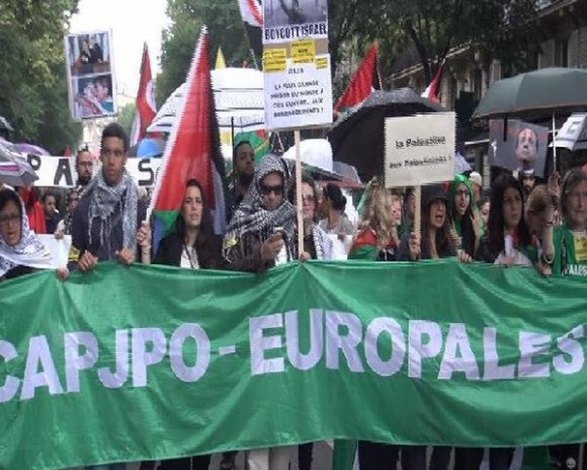 Paris\'te İsrail Protestosu
