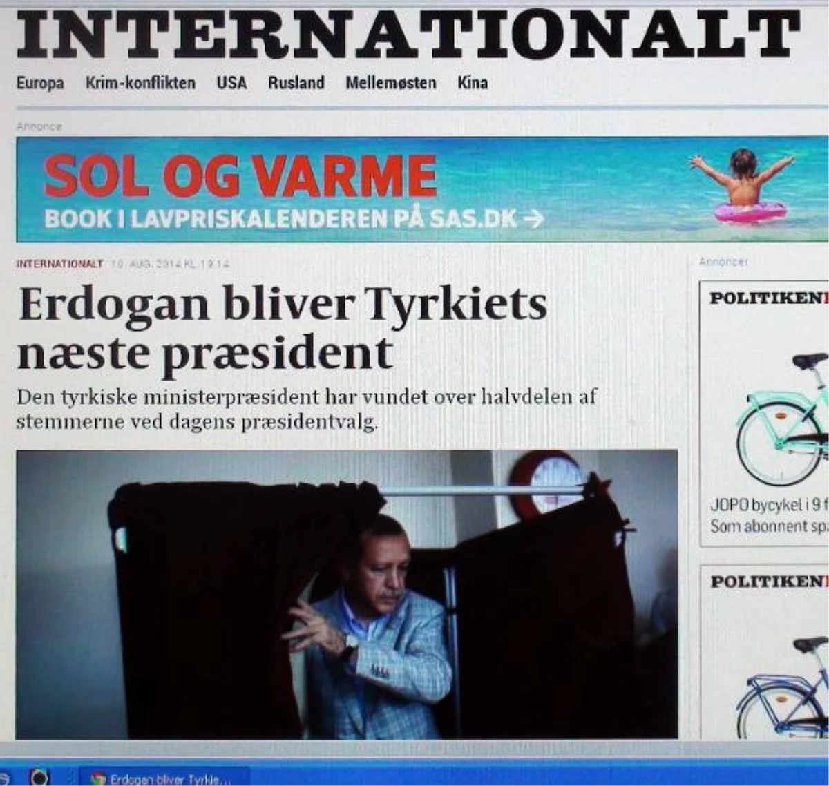 Danimarka ve Norveç Basını: Erdoğan Kazandı