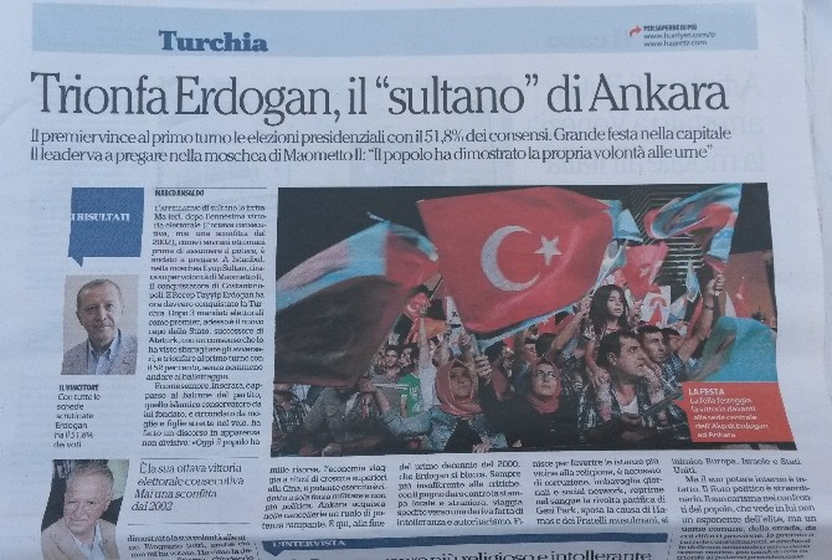 İtalyan Basını Erdoğan\'ın Cumhurbaşkanı Seçilmesini "Sultan\'ın Zaferi" Olarak Yorumladı