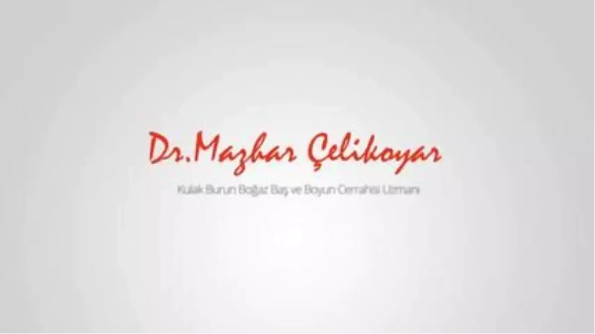 Rinoplasti Ameliyatının Teknik İncelikleri ve Burun Ucu - Op. Dr. Mazhar Çelikoyar