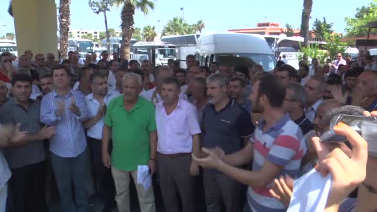 Mersin Otogarı\'nda iş yavaşlatma eylemi