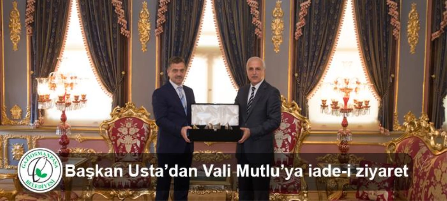 Başkan Usta\'dan Vali Mutlu\'ya İade-İ Ziyaret