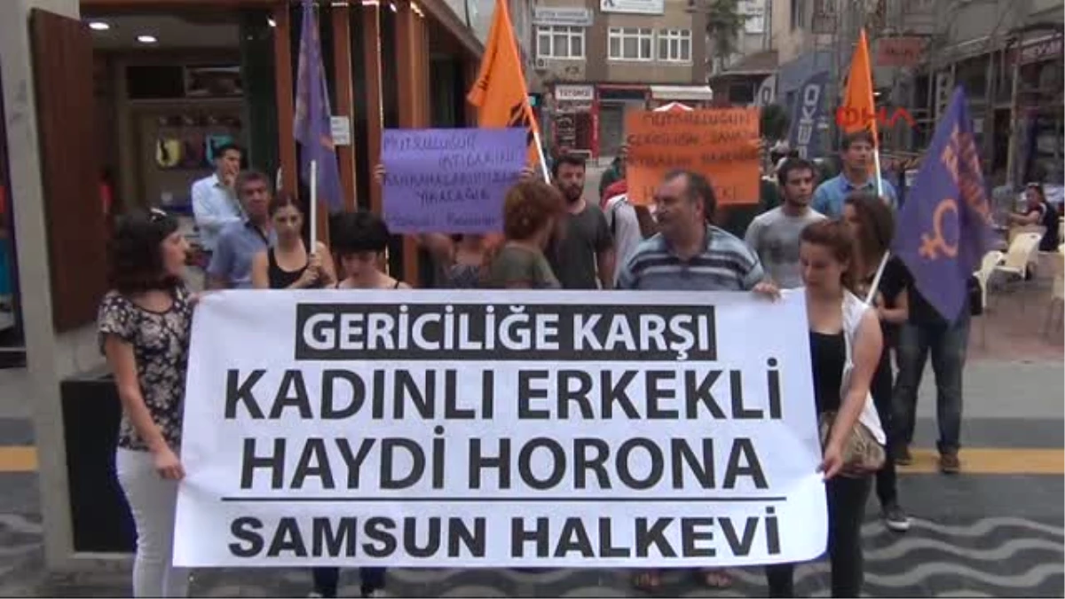 Samsun\'da Müftüsü\'ne Horon Protestosu