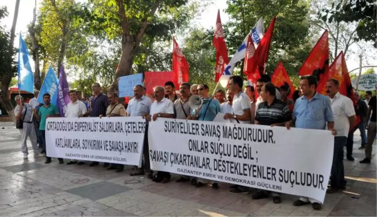 Gaziantep\'te Suriyelilere Yönelik Tepkiler Protesto Edildi