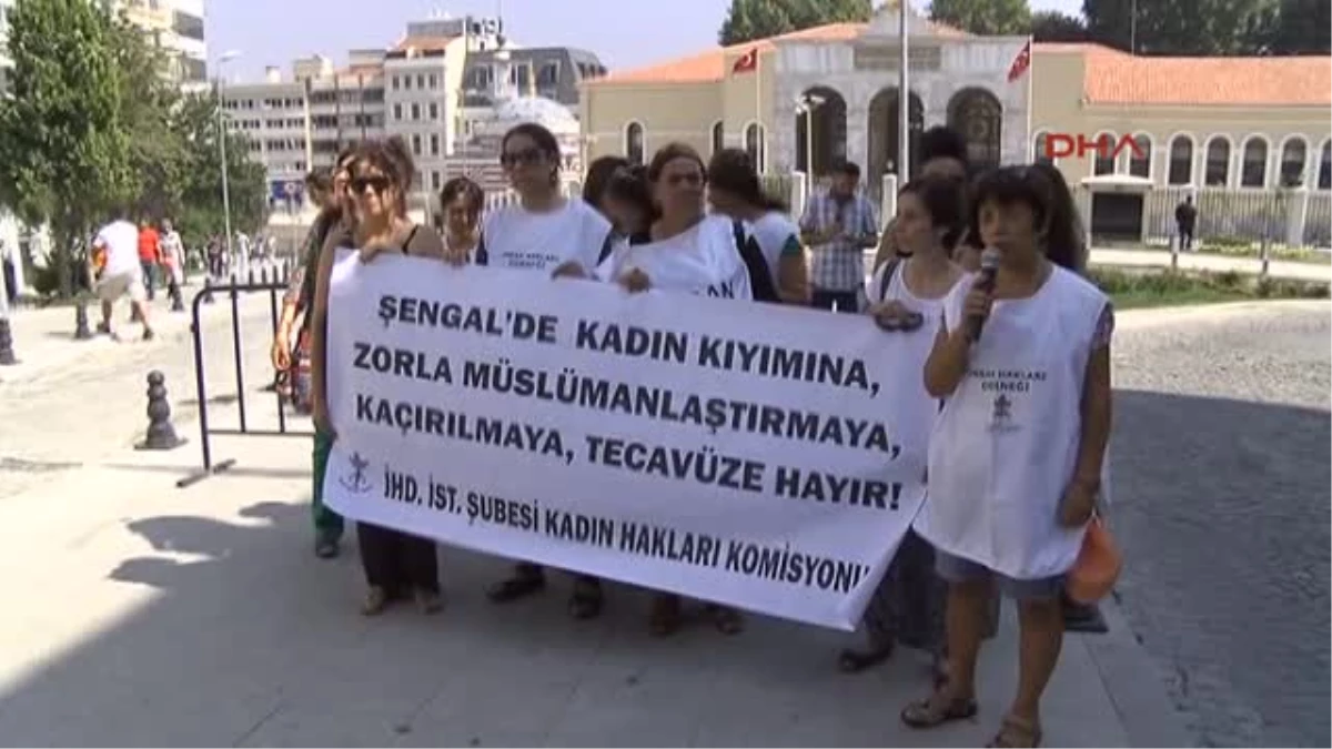 İHD\'li Kadınlardan Valilik Önünde Işid Protestosu