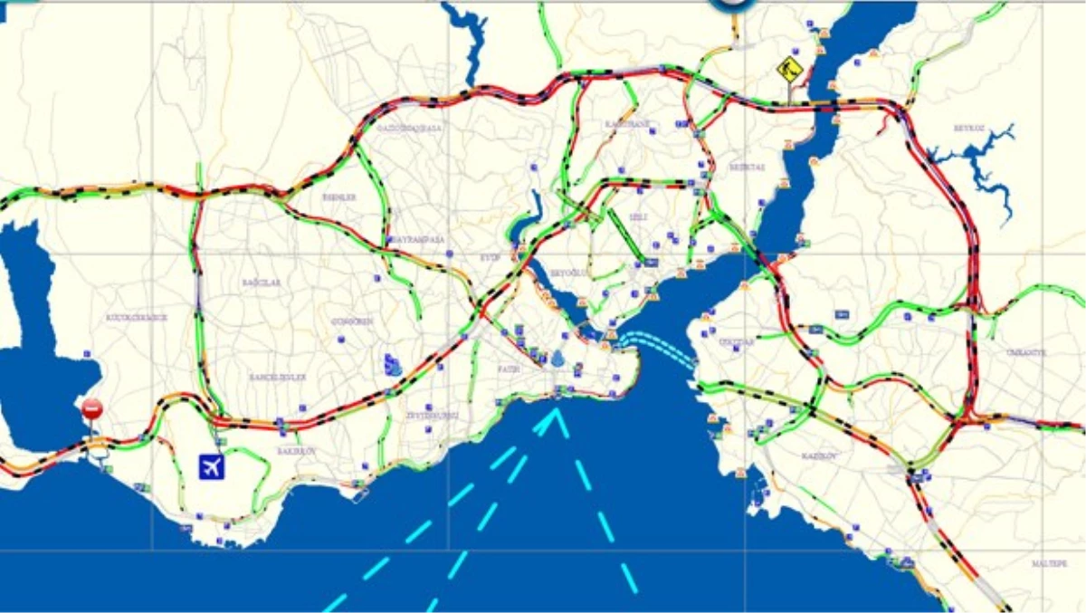 İstanbul Trafiği Kilitlendi