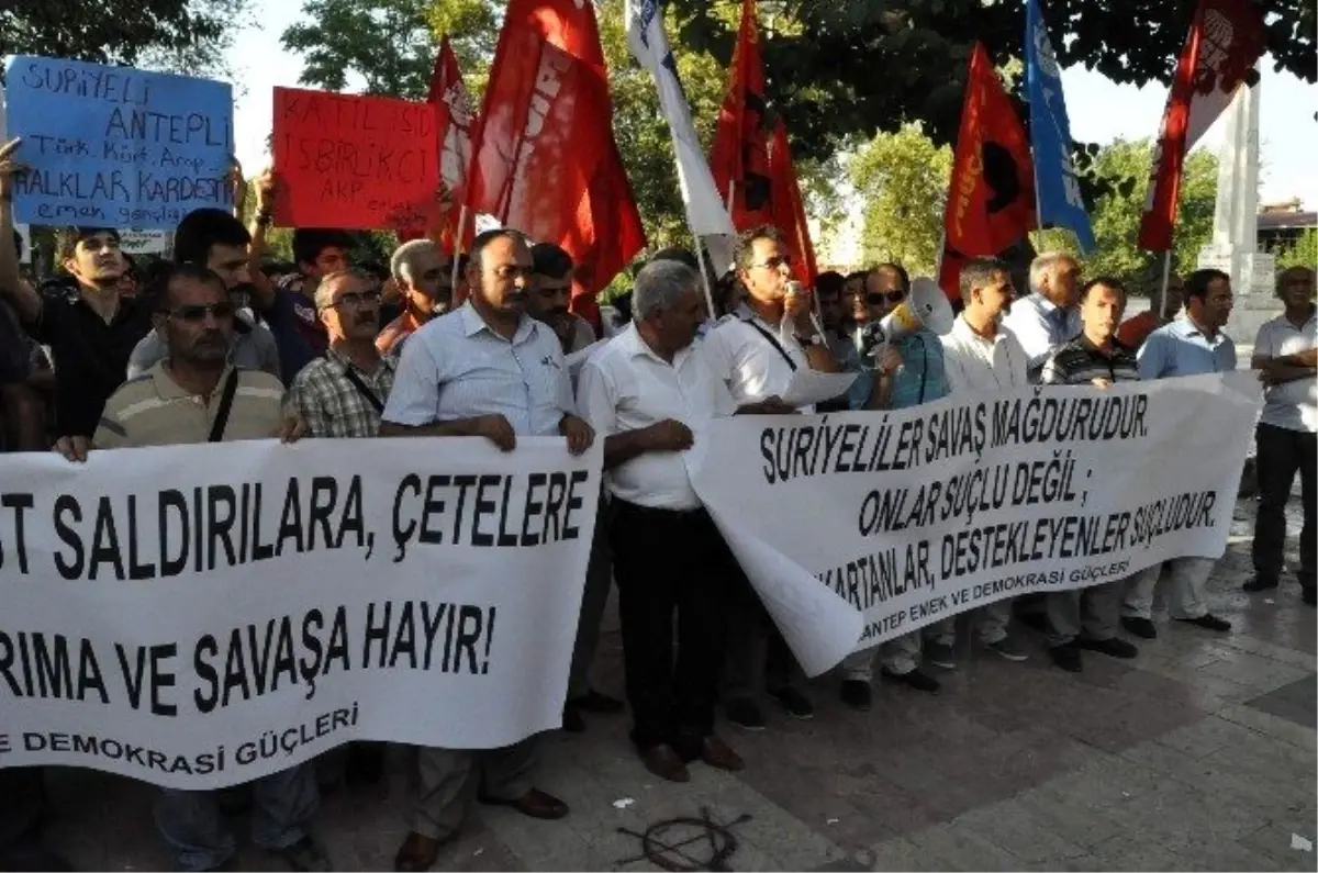 Gaziantep\'te STK\'lardan Suriyeli Gerginliği Konusunda Basın Açıklaması