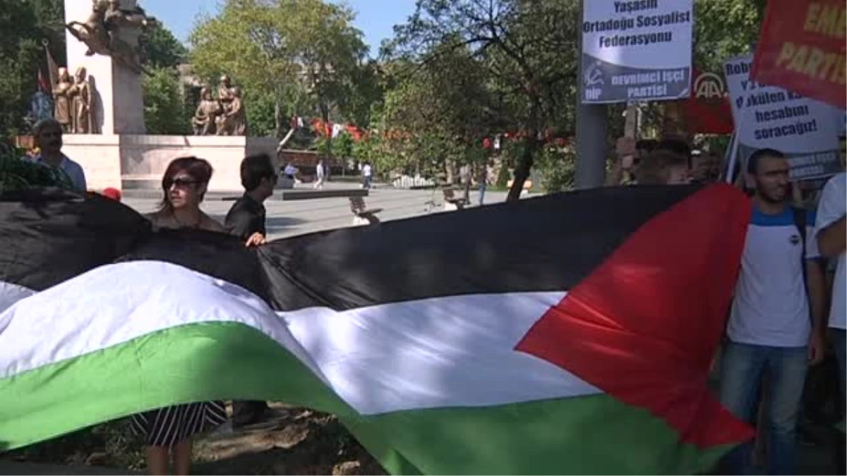 İsrail\'in Gazze saldırılarının protesto edilmesi -