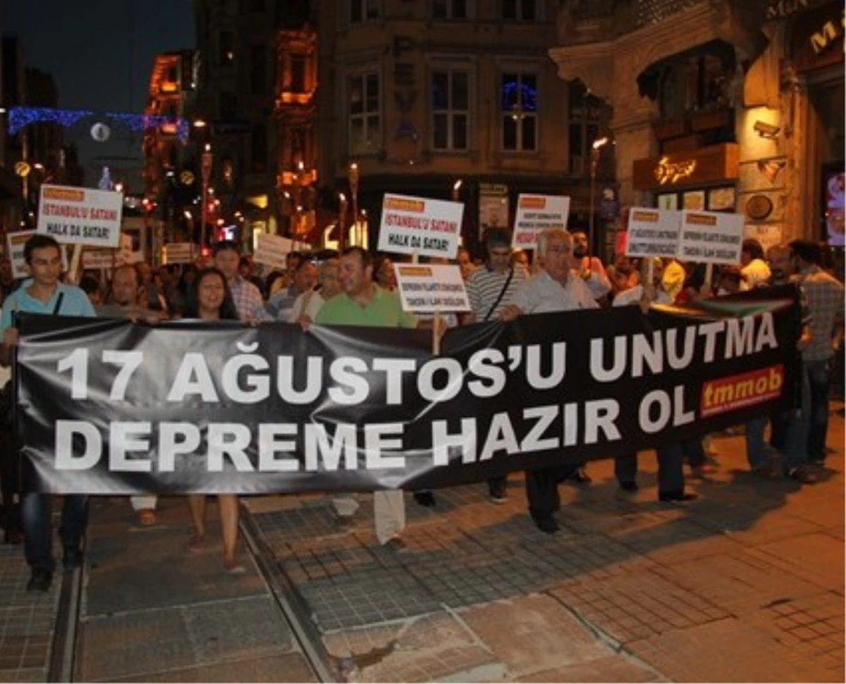 Marmara Depreminin 15. Yılında "Depreme Duyarlılık Yürüyüşü"