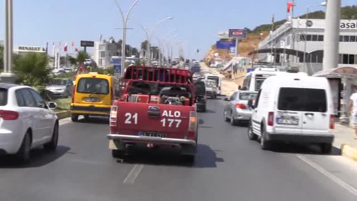 Bodrum\'da yangın (1) -