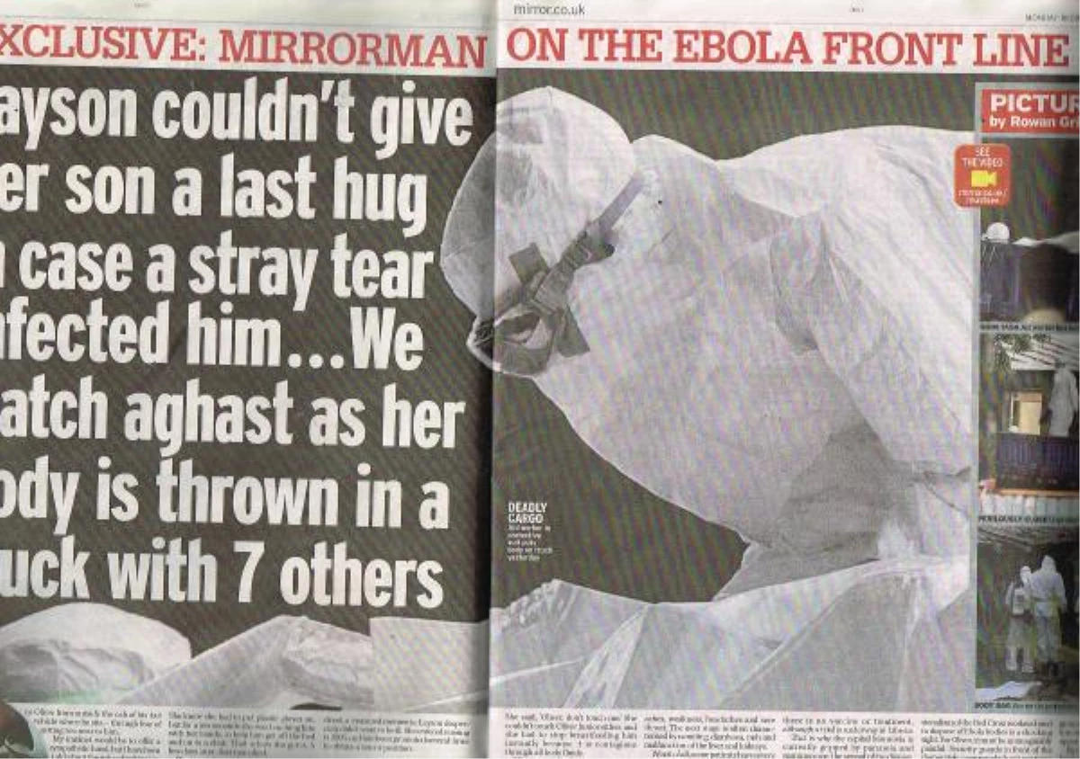 Daily Mirror, Liberya\'da Ebola virüsü\'nü Araştırıyor.