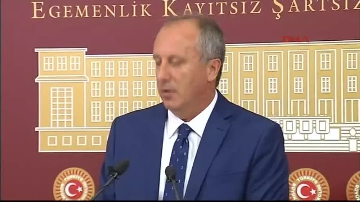 Muharrem İnce CHP Grup Başkan vekilliği görevinden istifa etti