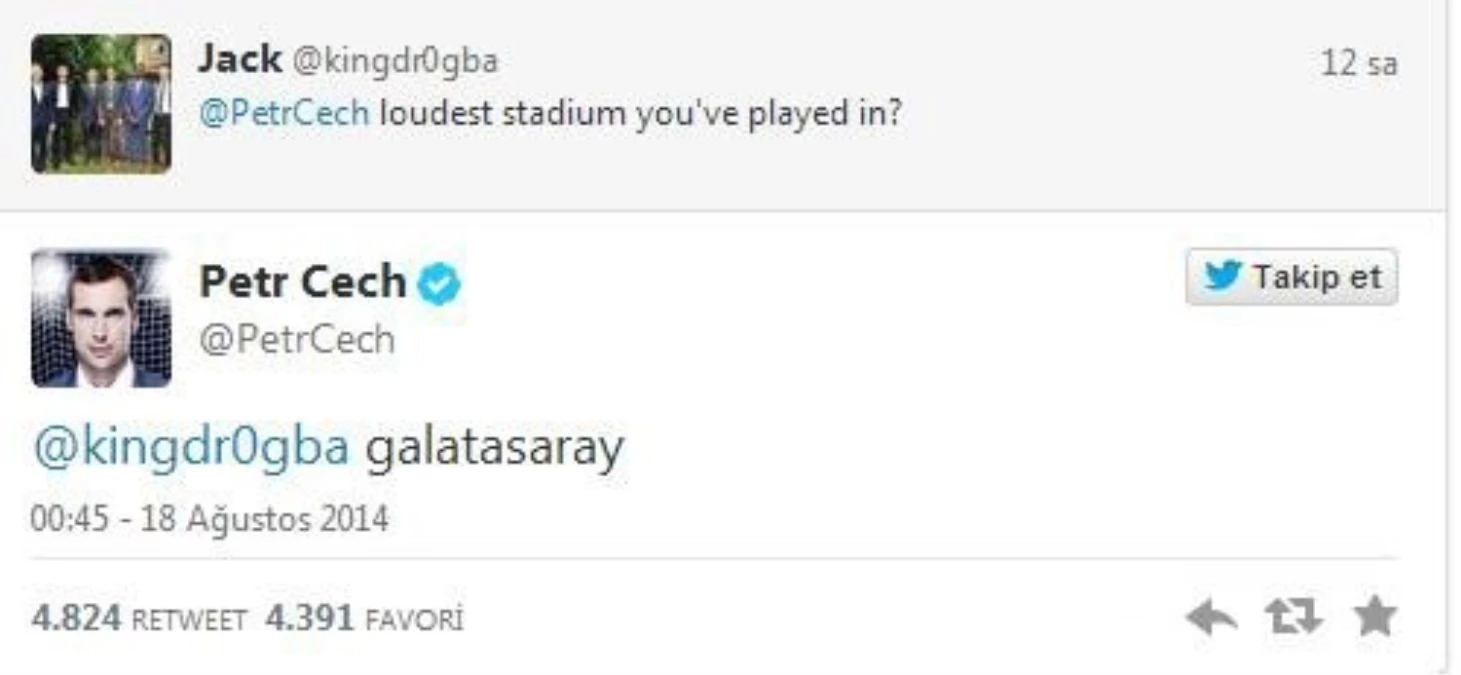 Petr Cech\'den, Galatasaray İtirafı