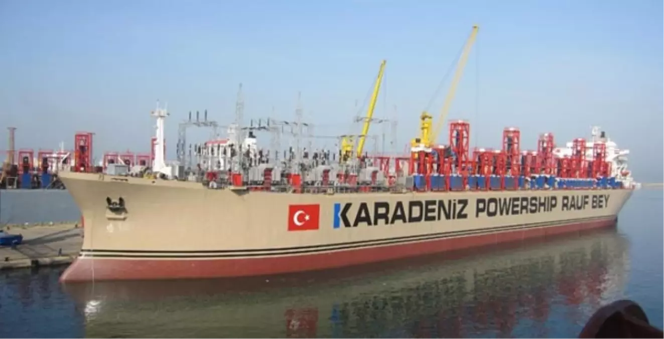 Karadeniz Powership\'ler Filistin\'e Elektrik Sağlayacak