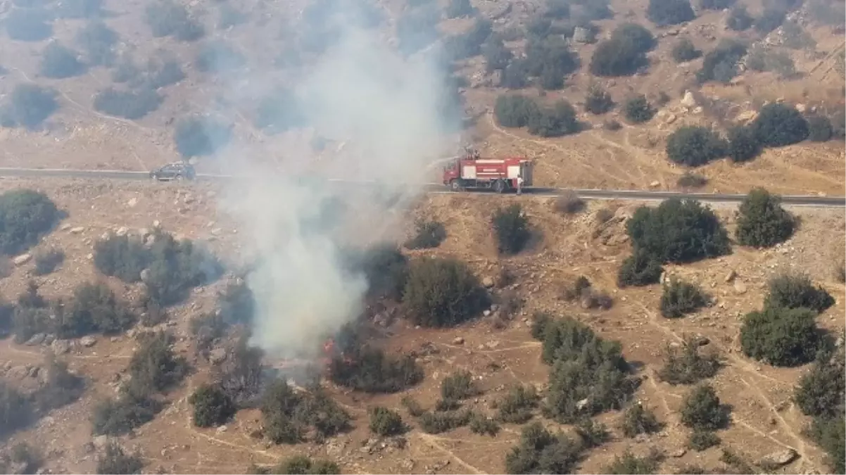 Makilik Alanda Çıkan Yangın Büyümeden Söndürüldü