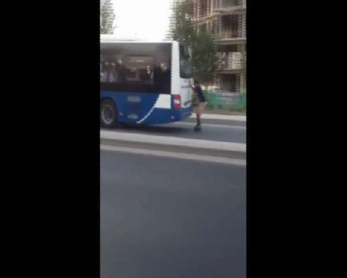 Otobüsün Arkasına Tutunan Patencinin Tehlikeli Yolculuğu