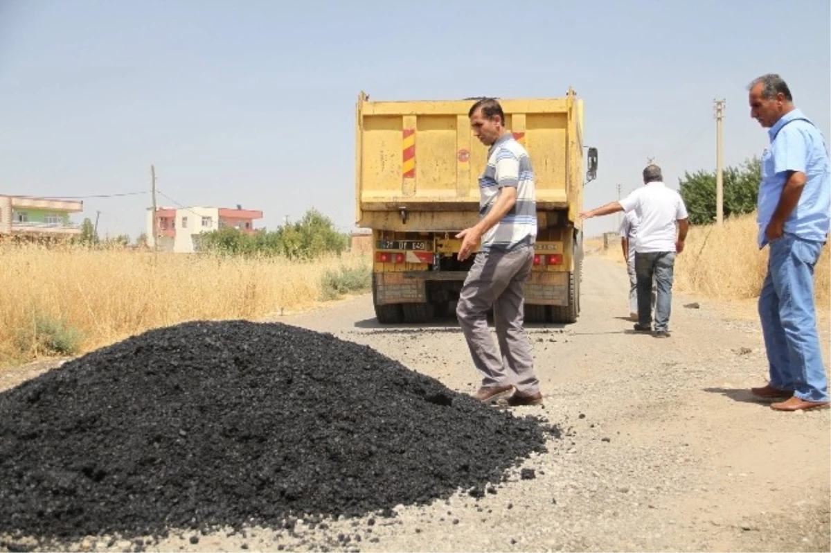 Bismil\'in Köylerinde Asfalt Çalışması Başlatıldı