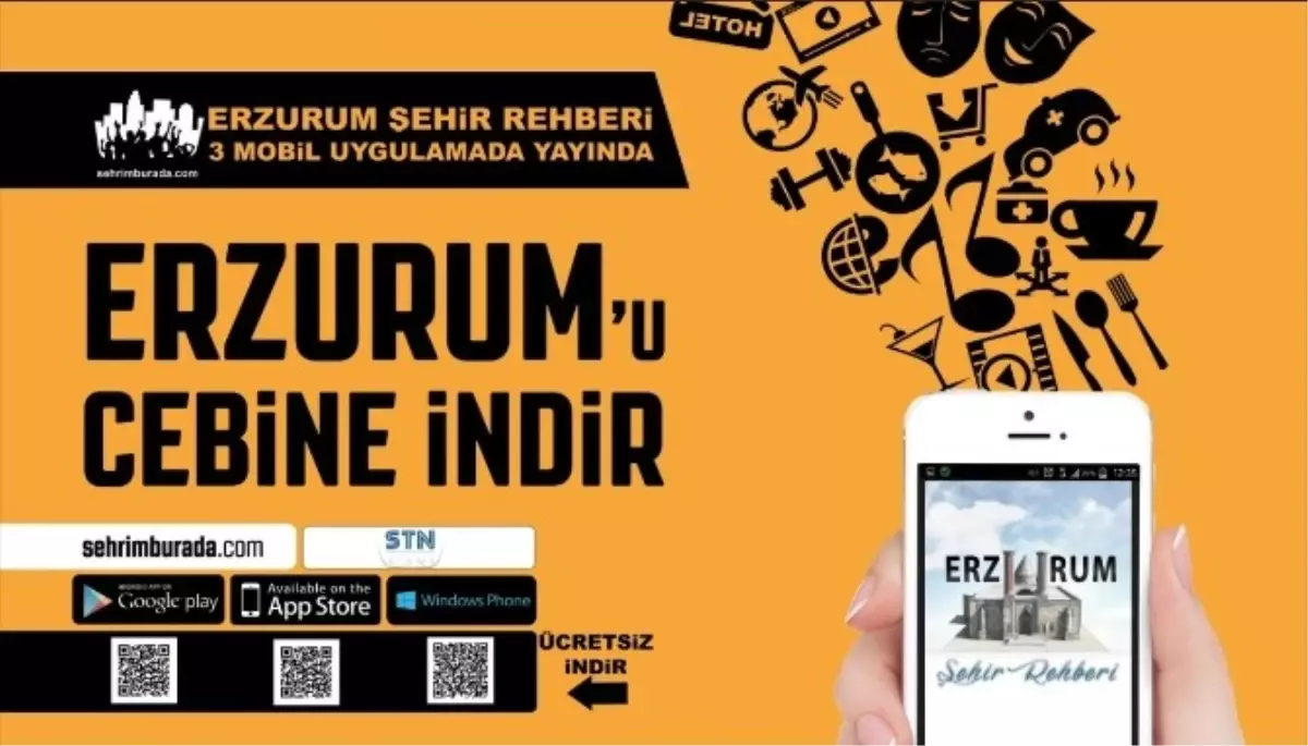 Erzurum Artık Cebinizde…