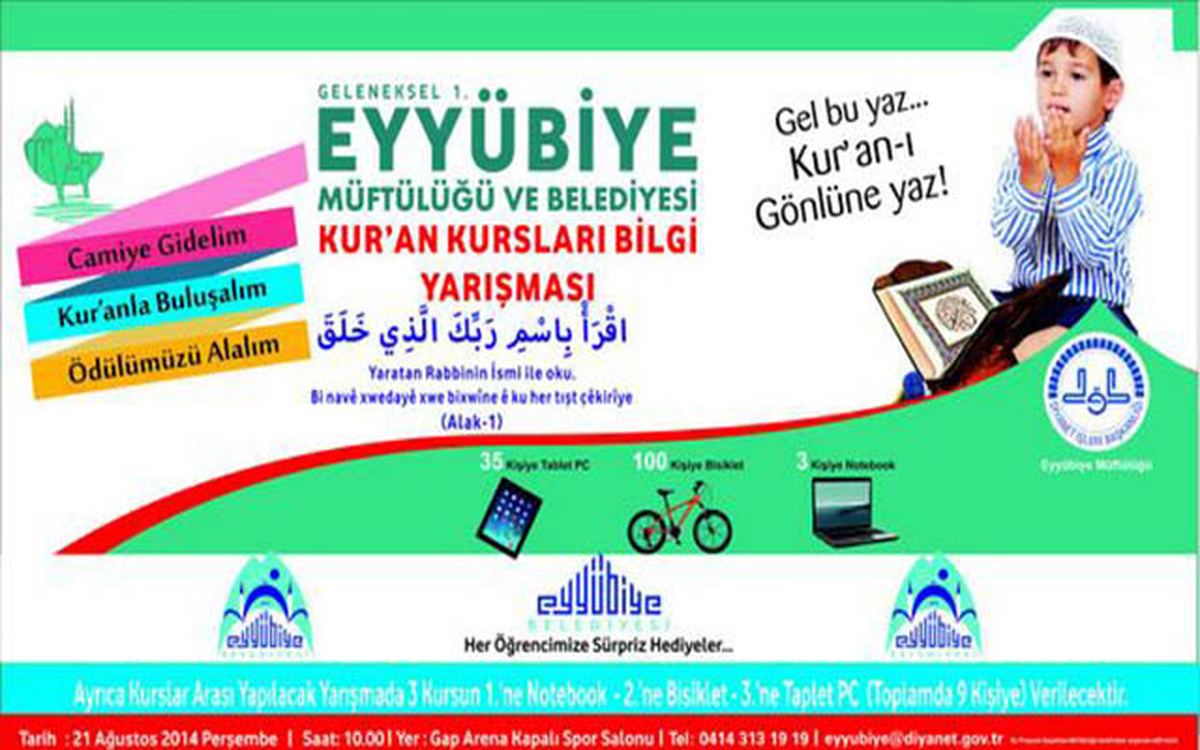 Kuran Bilgi Yarışması Düzenlenecek