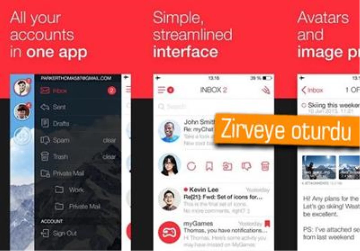 Mobil Kullanıcılar Mymail Uygulamasını Sevdi
