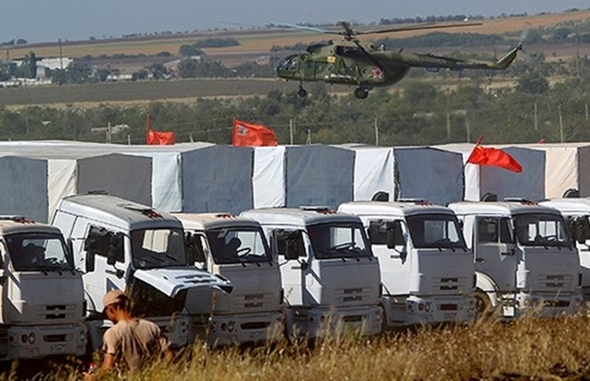Rusya\'nın Ukrayna\'ya Gönderdiği Yardım Konvoyu