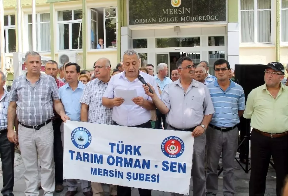 Türk Tarım Orman Sen Üyeleri Tayinleri ve Atamaları Protesto Etti