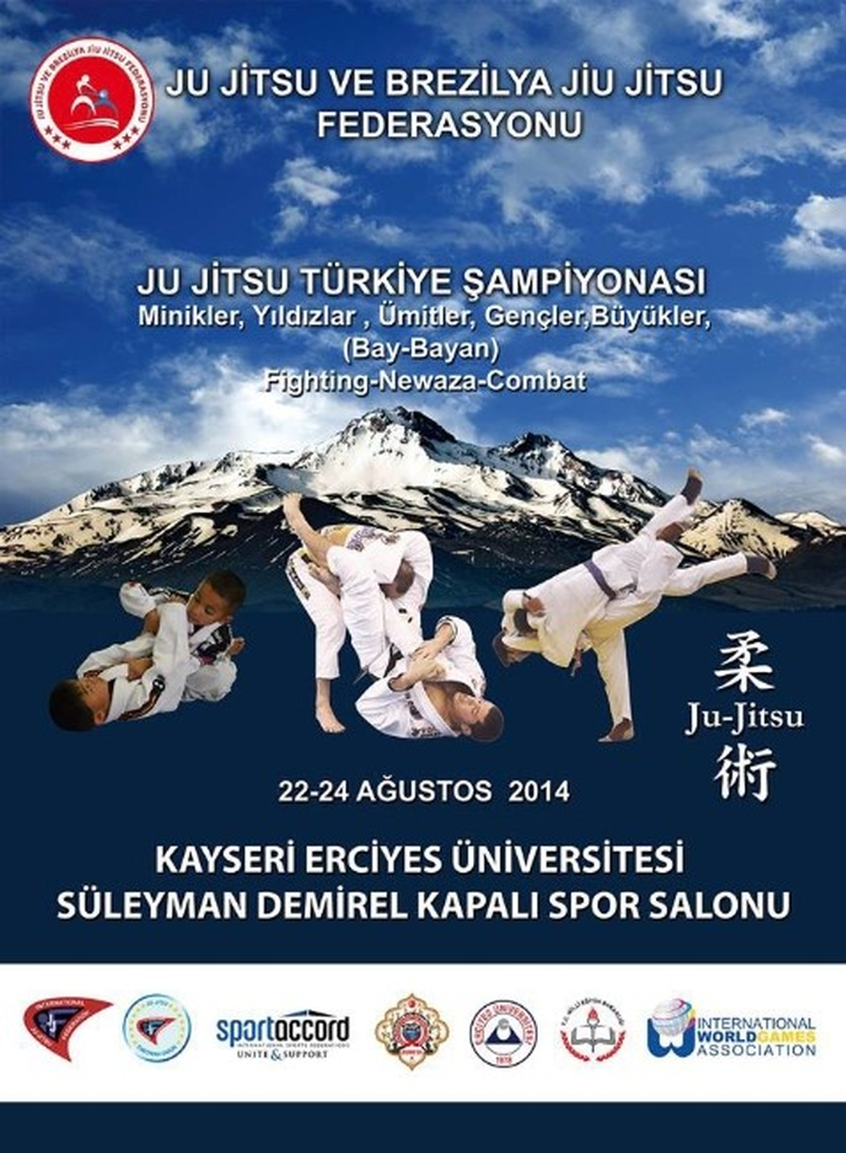 Kayseri, Ju Jitsu Türkiye Şampiyonası Ev Sahipliği Yapacak