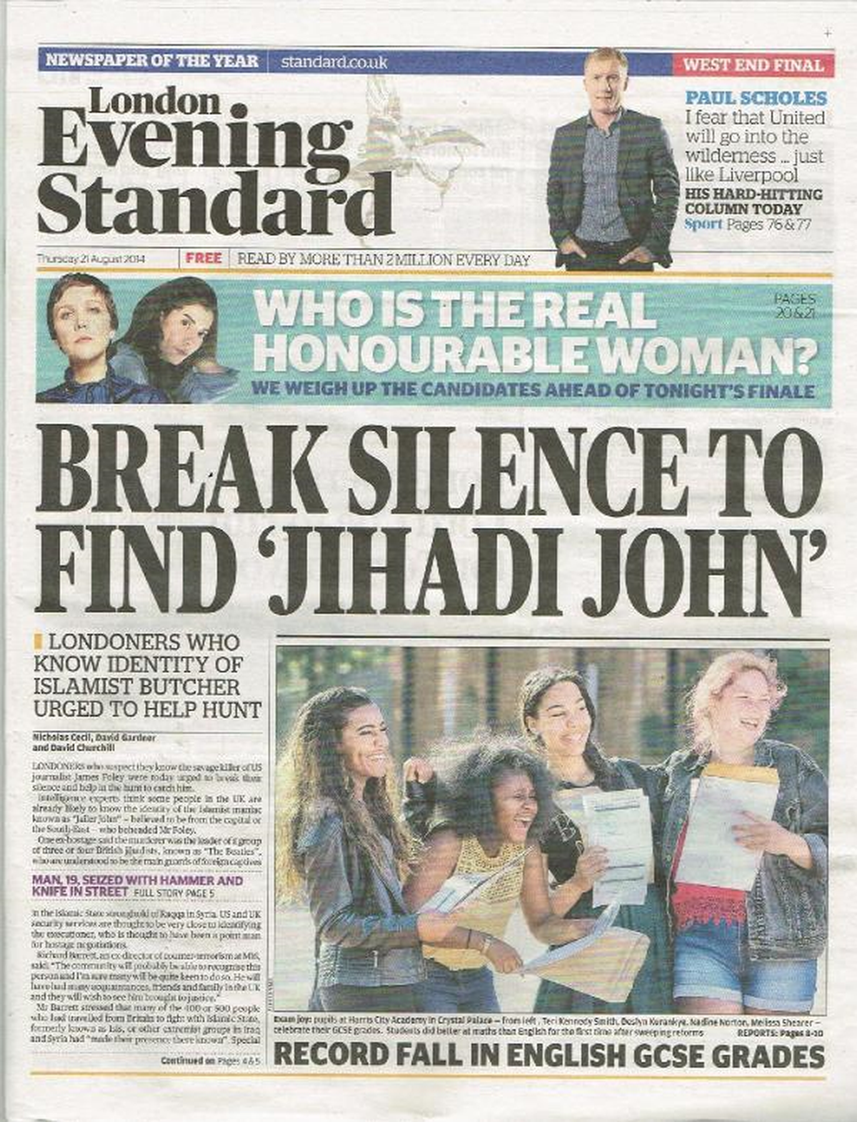 London Evening Standard: Cihatçı John\'u Bulmak İçin Sessizliğinizi Bozun
